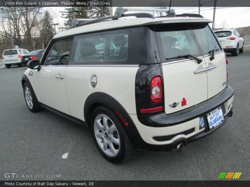 Pepper White / Black/Grey 2009 Mini Cooper S Clubman