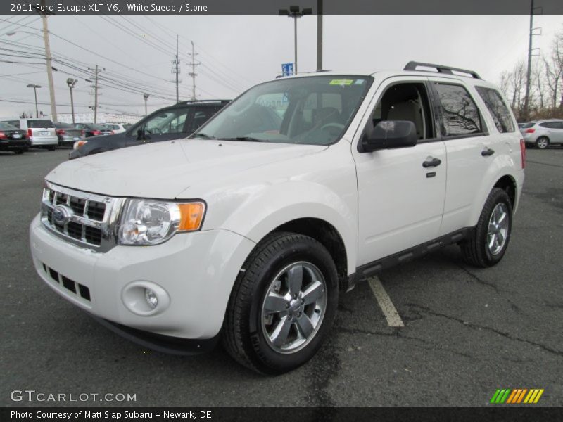 White Suede / Stone 2011 Ford Escape XLT V6