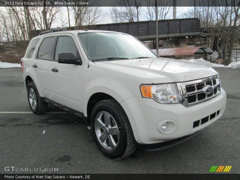 White Suede / Stone 2011 Ford Escape XLT V6