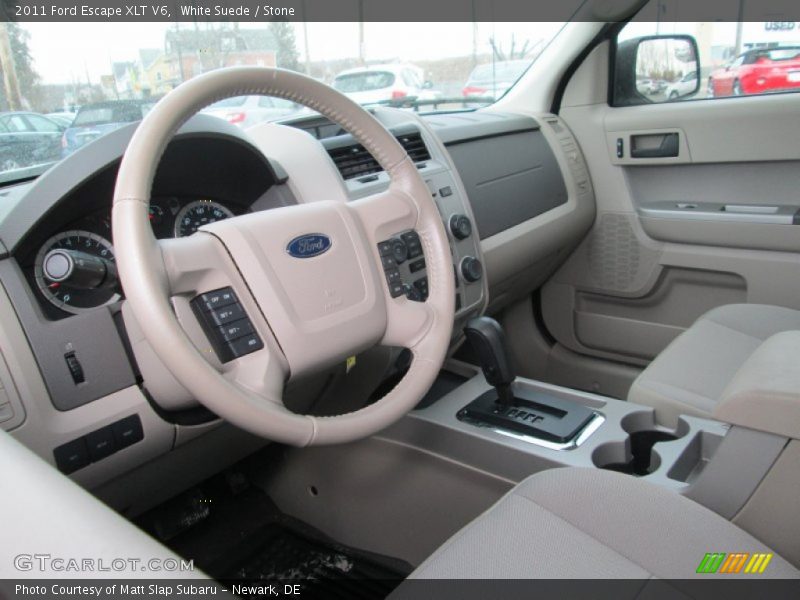 White Suede / Stone 2011 Ford Escape XLT V6