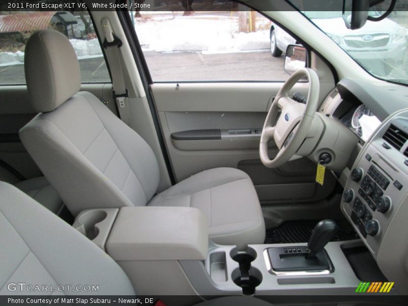White Suede / Stone 2011 Ford Escape XLT V6
