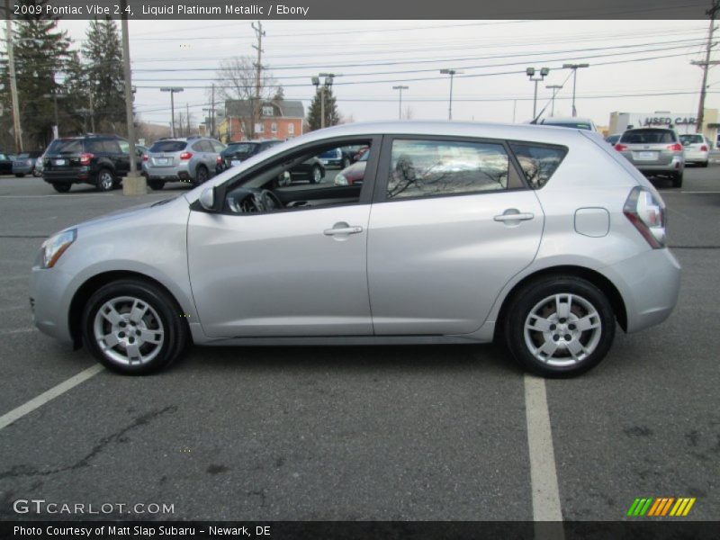 Liquid Platinum Metallic / Ebony 2009 Pontiac Vibe 2.4