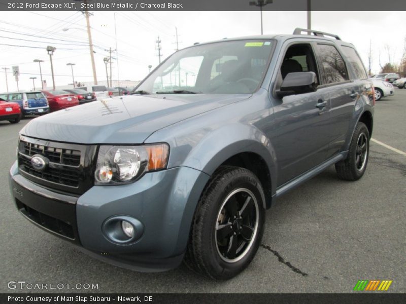 Steel Blue Metallic / Charcoal Black 2012 Ford Escape XLT