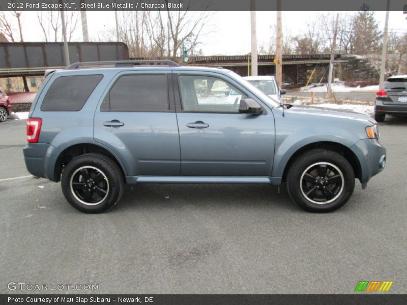 Steel Blue Metallic / Charcoal Black 2012 Ford Escape XLT