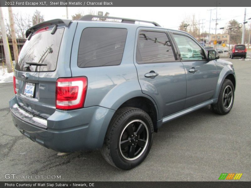 Steel Blue Metallic / Charcoal Black 2012 Ford Escape XLT