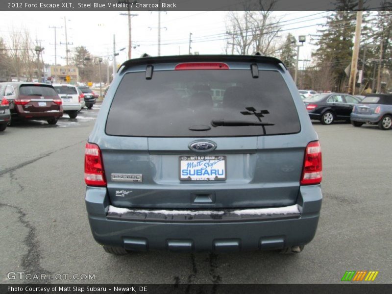 Steel Blue Metallic / Charcoal Black 2012 Ford Escape XLT