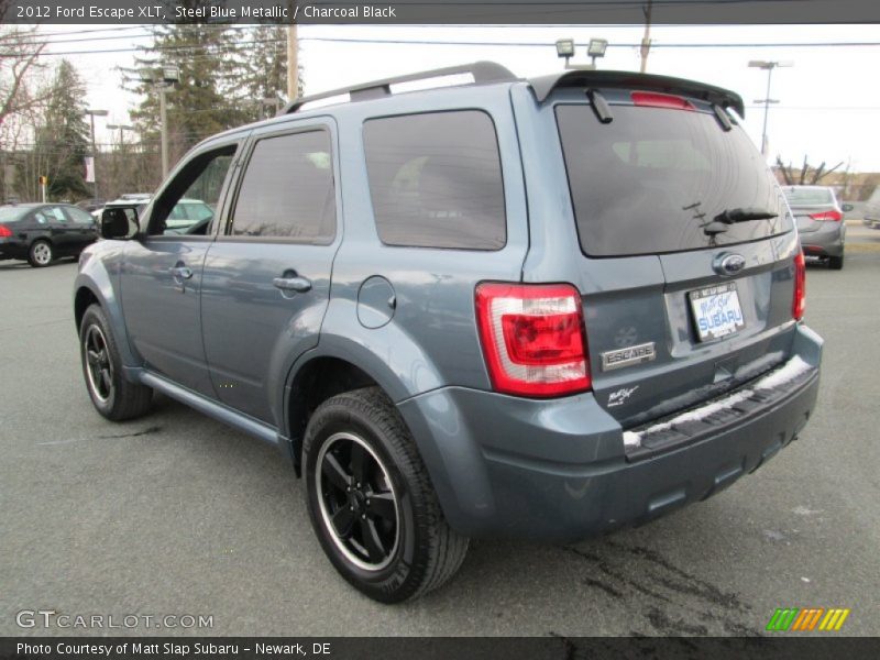 Steel Blue Metallic / Charcoal Black 2012 Ford Escape XLT
