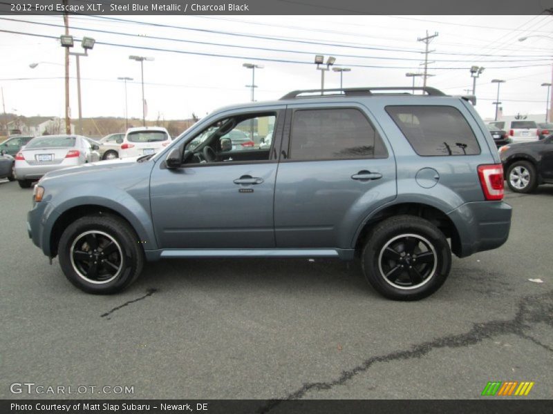 Steel Blue Metallic / Charcoal Black 2012 Ford Escape XLT