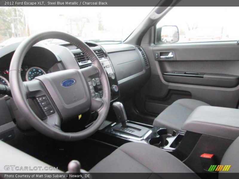Steel Blue Metallic / Charcoal Black 2012 Ford Escape XLT