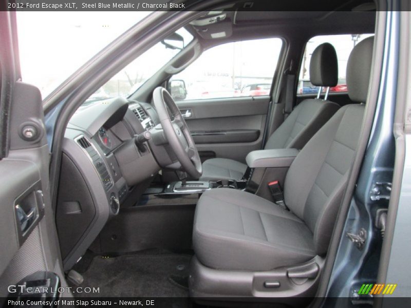 Steel Blue Metallic / Charcoal Black 2012 Ford Escape XLT