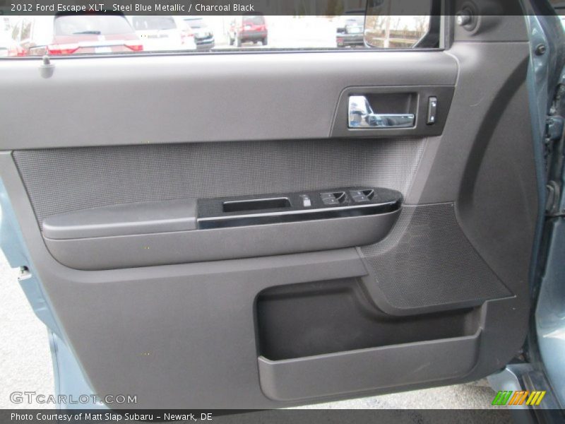 Steel Blue Metallic / Charcoal Black 2012 Ford Escape XLT