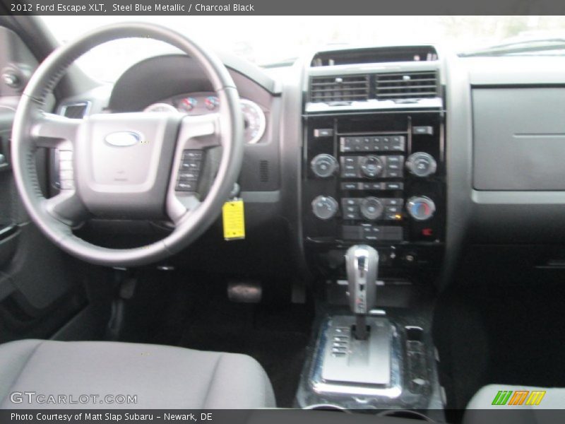 Steel Blue Metallic / Charcoal Black 2012 Ford Escape XLT