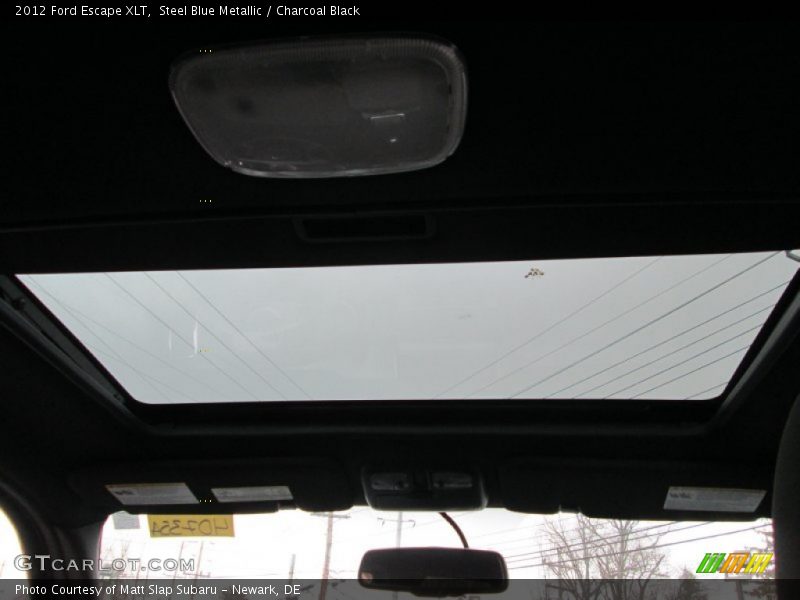 Steel Blue Metallic / Charcoal Black 2012 Ford Escape XLT