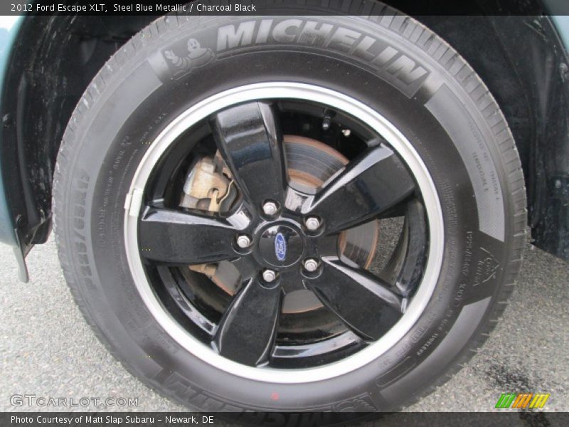 Steel Blue Metallic / Charcoal Black 2012 Ford Escape XLT