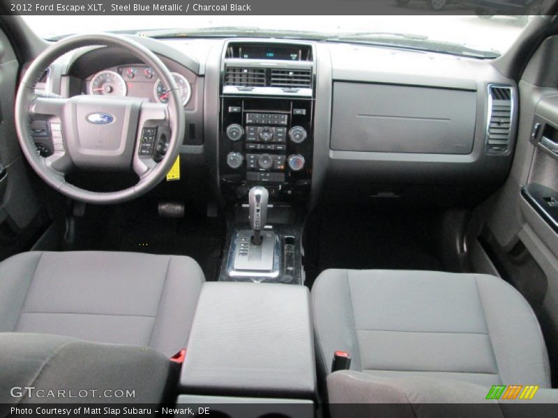 Steel Blue Metallic / Charcoal Black 2012 Ford Escape XLT
