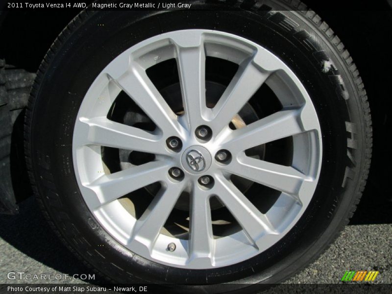 Magnetic Gray Metallic / Light Gray 2011 Toyota Venza I4 AWD