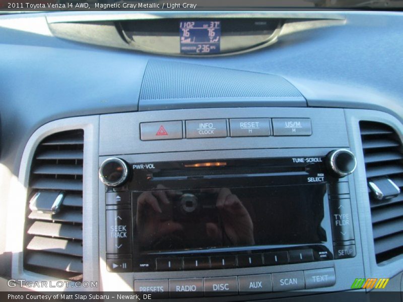 Magnetic Gray Metallic / Light Gray 2011 Toyota Venza I4 AWD