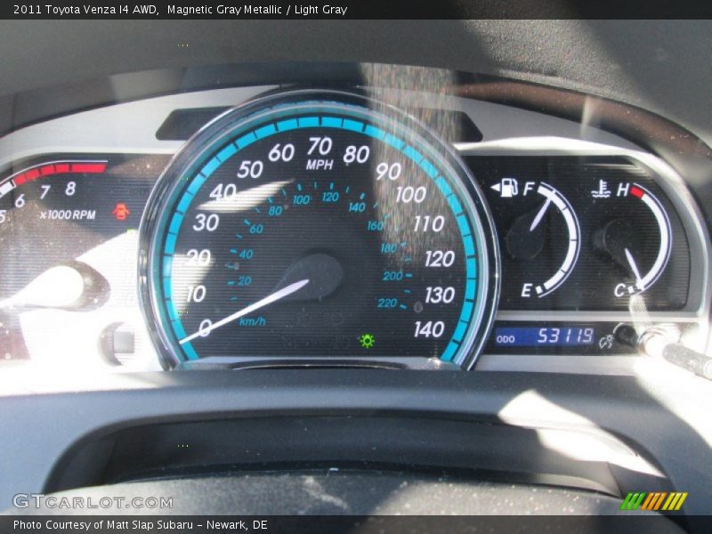 Magnetic Gray Metallic / Light Gray 2011 Toyota Venza I4 AWD