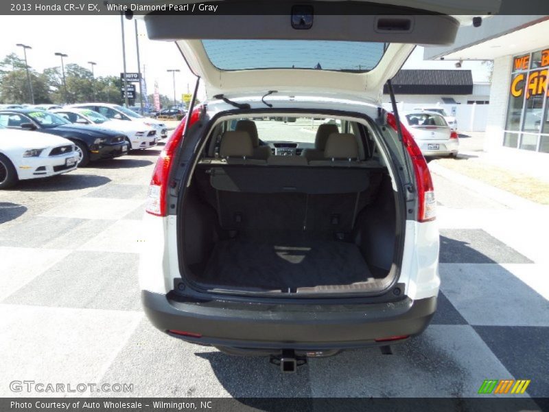 White Diamond Pearl / Gray 2013 Honda CR-V EX