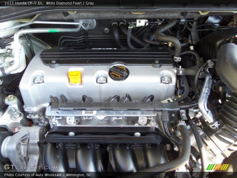 White Diamond Pearl / Gray 2013 Honda CR-V EX