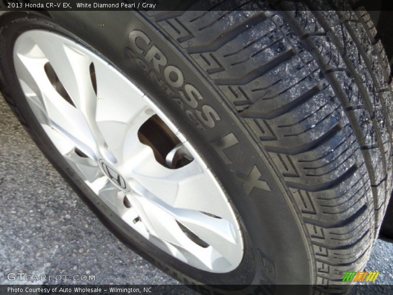 White Diamond Pearl / Gray 2013 Honda CR-V EX