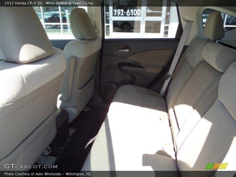 White Diamond Pearl / Gray 2013 Honda CR-V EX