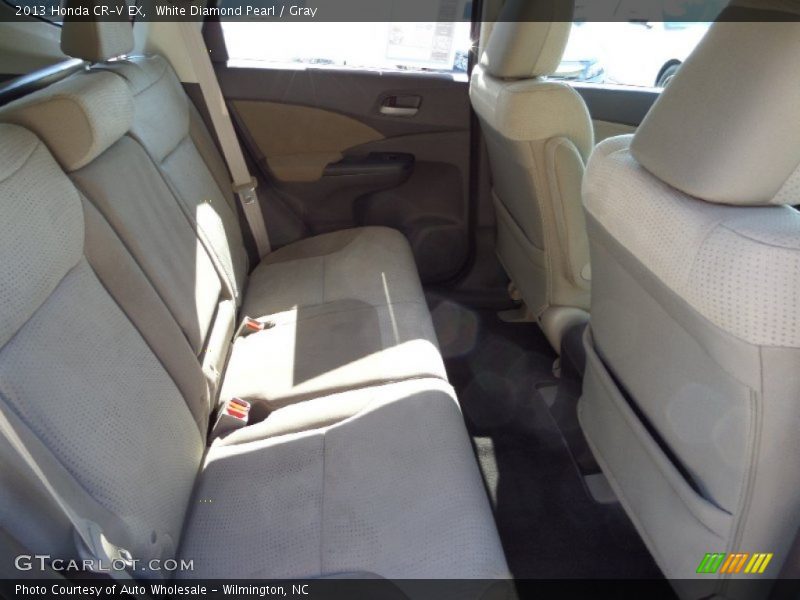 White Diamond Pearl / Gray 2013 Honda CR-V EX
