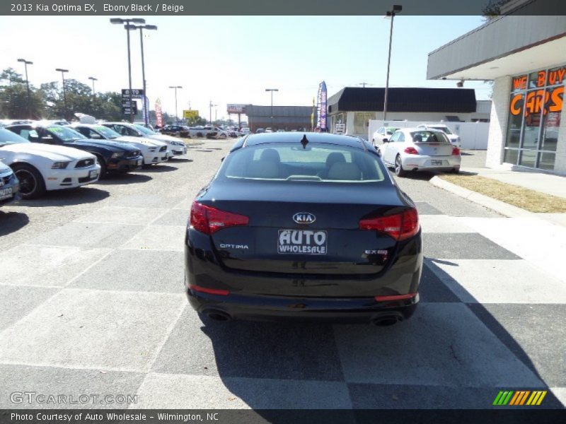 Ebony Black / Beige 2013 Kia Optima EX