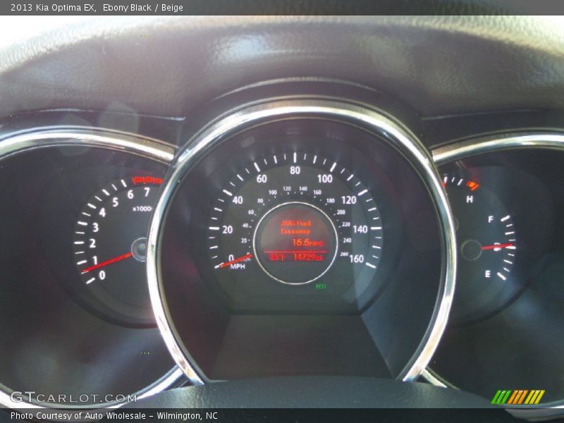 Ebony Black / Beige 2013 Kia Optima EX