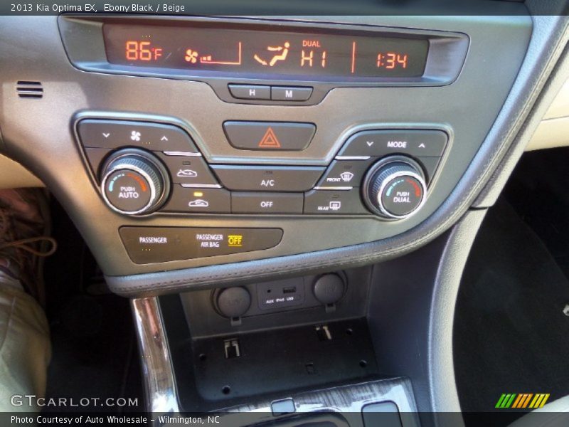 Ebony Black / Beige 2013 Kia Optima EX
