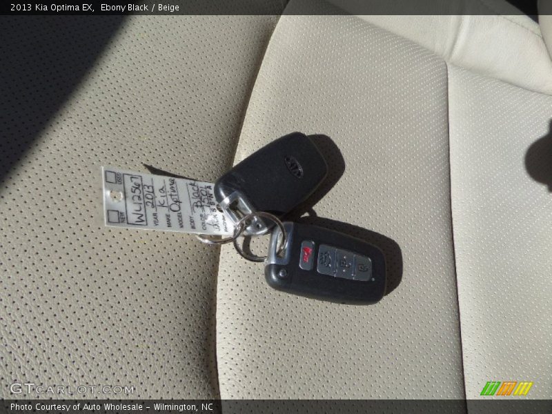 Ebony Black / Beige 2013 Kia Optima EX