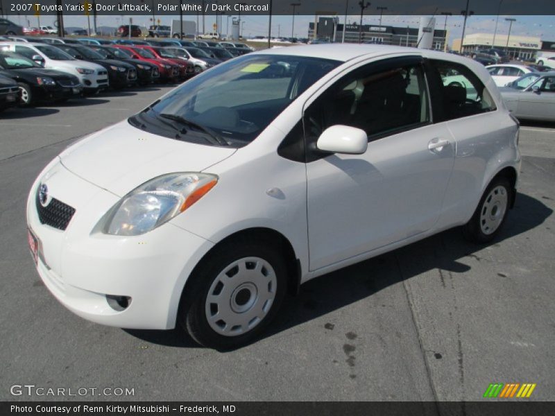 Polar White / Dark Charcoal 2007 Toyota Yaris 3 Door Liftback