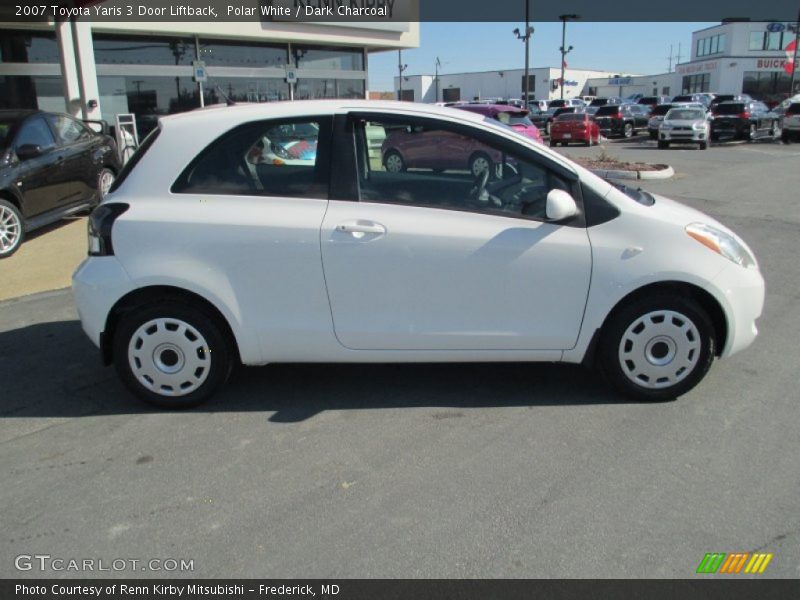 Polar White / Dark Charcoal 2007 Toyota Yaris 3 Door Liftback
