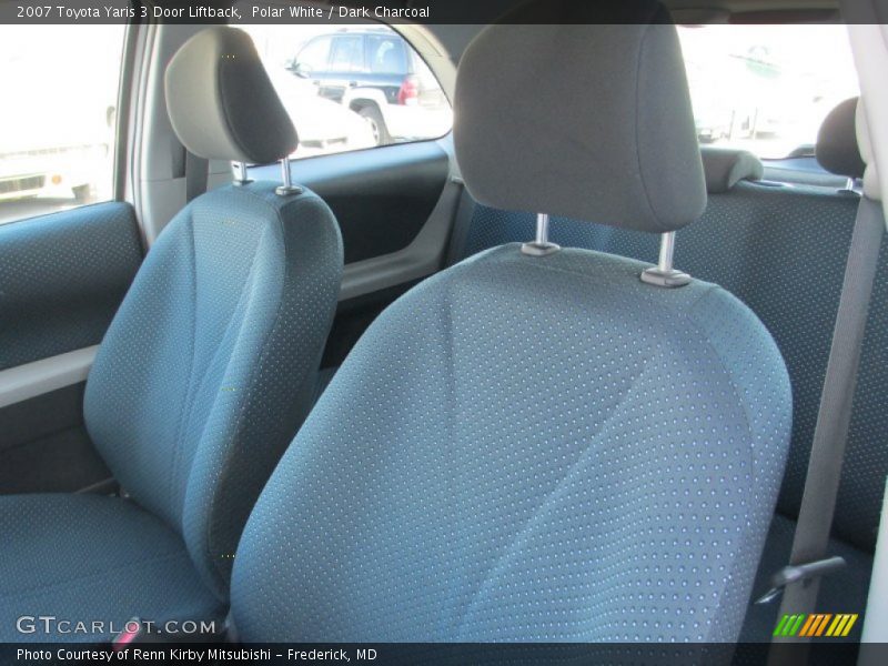 Polar White / Dark Charcoal 2007 Toyota Yaris 3 Door Liftback