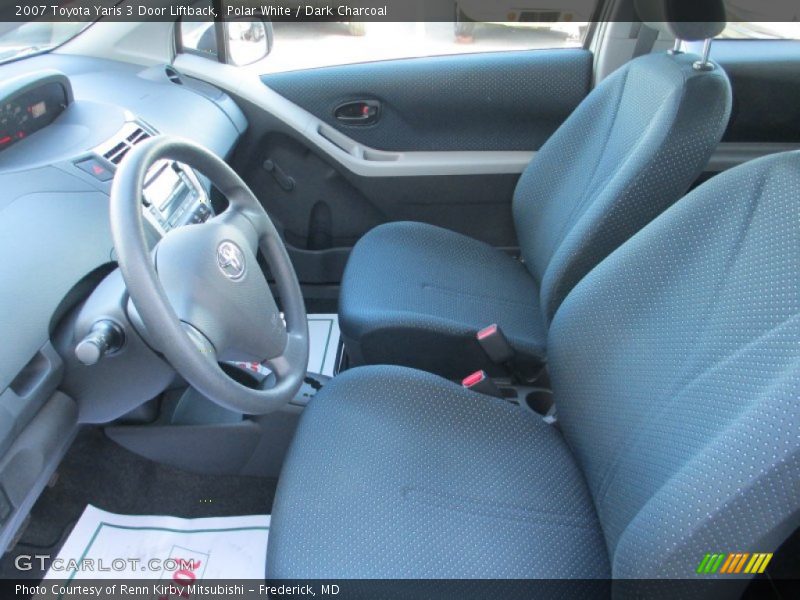 Polar White / Dark Charcoal 2007 Toyota Yaris 3 Door Liftback