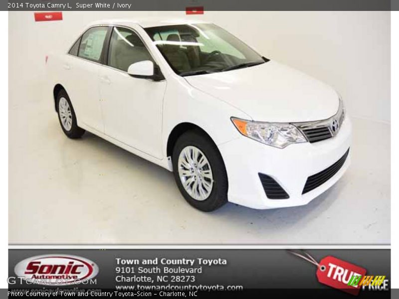 Super White / Ivory 2014 Toyota Camry L