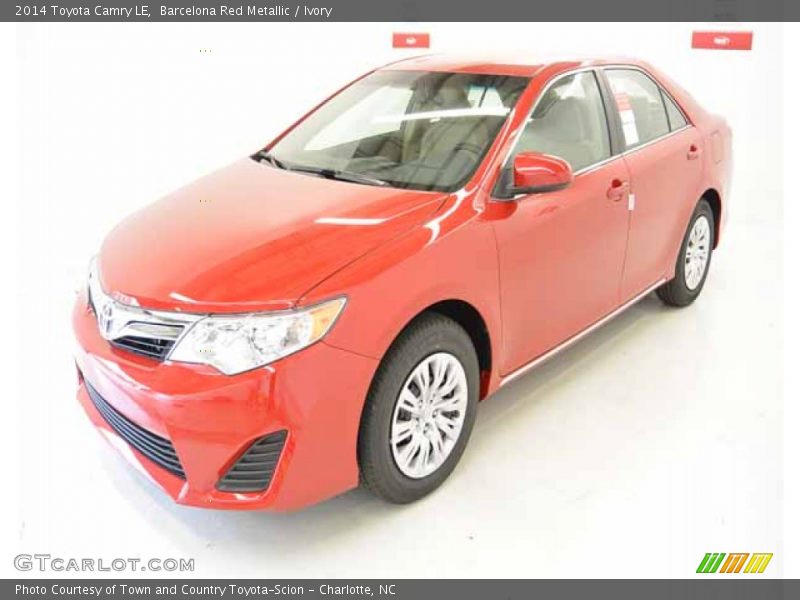 Barcelona Red Metallic / Ivory 2014 Toyota Camry LE