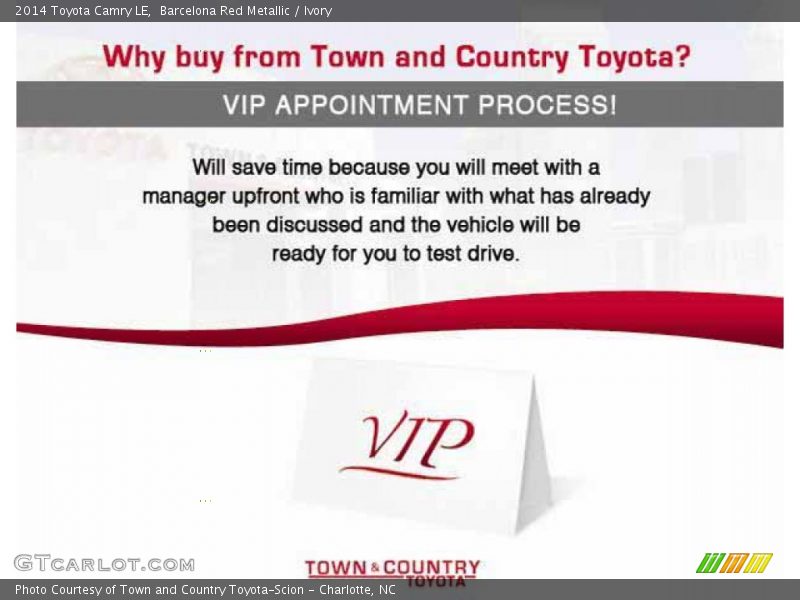 Barcelona Red Metallic / Ivory 2014 Toyota Camry LE