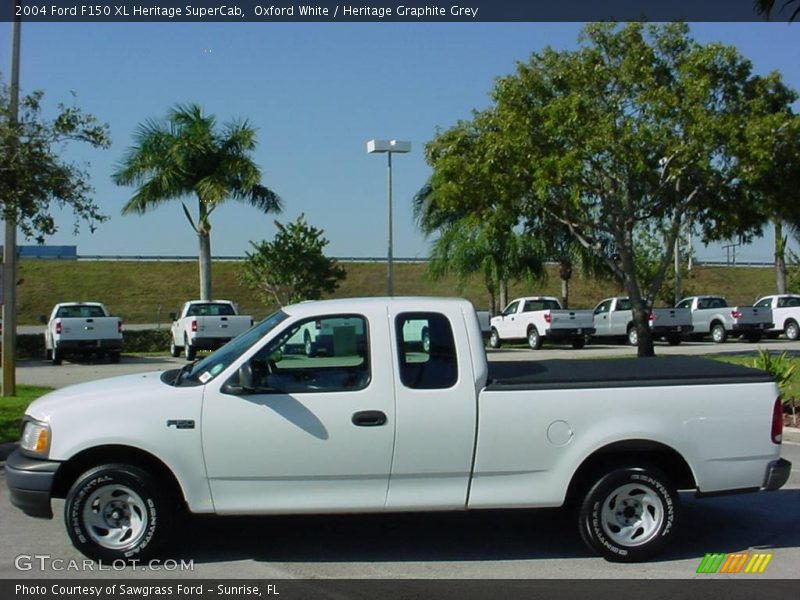 Oxford White / Heritage Graphite Grey 2004 Ford F150 XL Heritage SuperCab