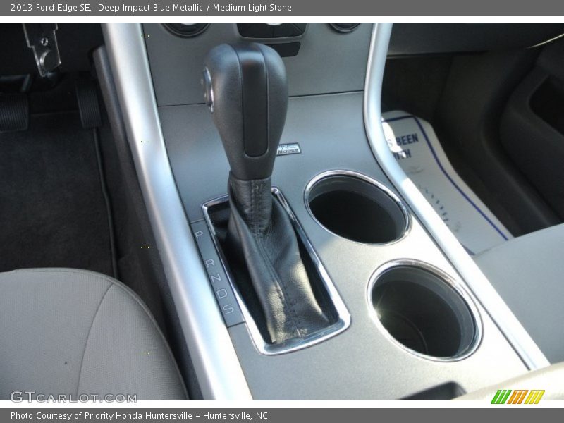 Deep Impact Blue Metallic / Medium Light Stone 2013 Ford Edge SE