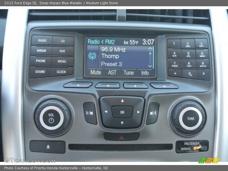 Deep Impact Blue Metallic / Medium Light Stone 2013 Ford Edge SE