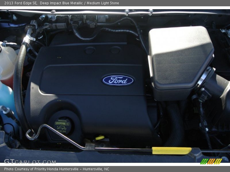 Deep Impact Blue Metallic / Medium Light Stone 2013 Ford Edge SE