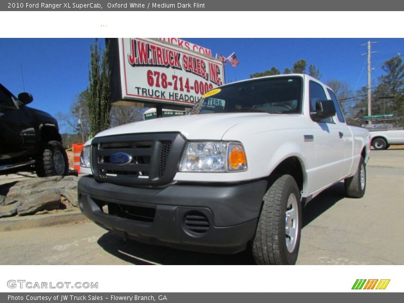 Oxford White / Medium Dark Flint 2010 Ford Ranger XL SuperCab