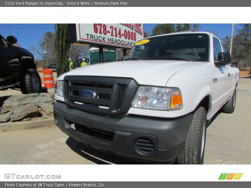 Oxford White / Medium Dark Flint 2010 Ford Ranger XL SuperCab