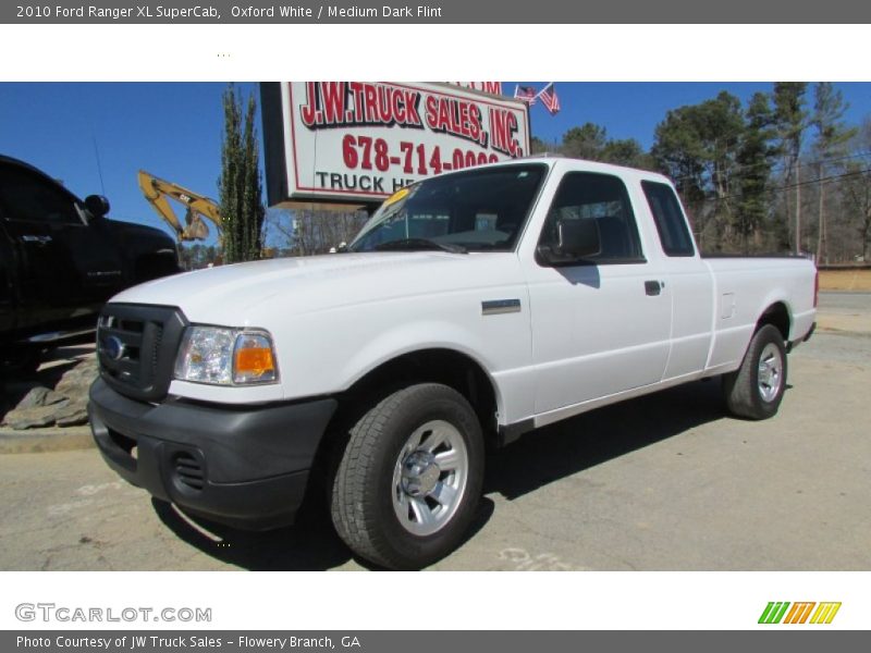 Oxford White / Medium Dark Flint 2010 Ford Ranger XL SuperCab