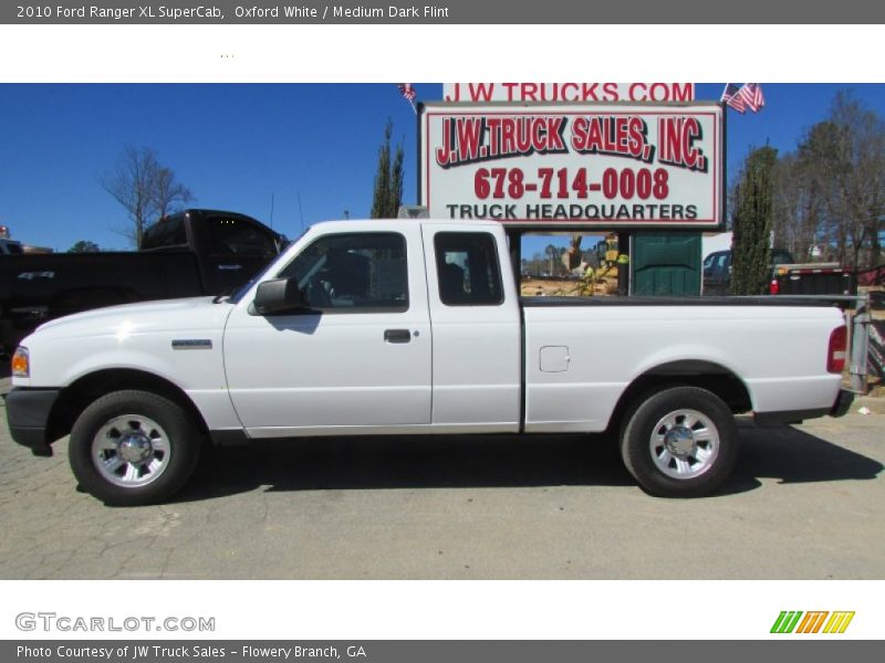 Oxford White / Medium Dark Flint 2010 Ford Ranger XL SuperCab