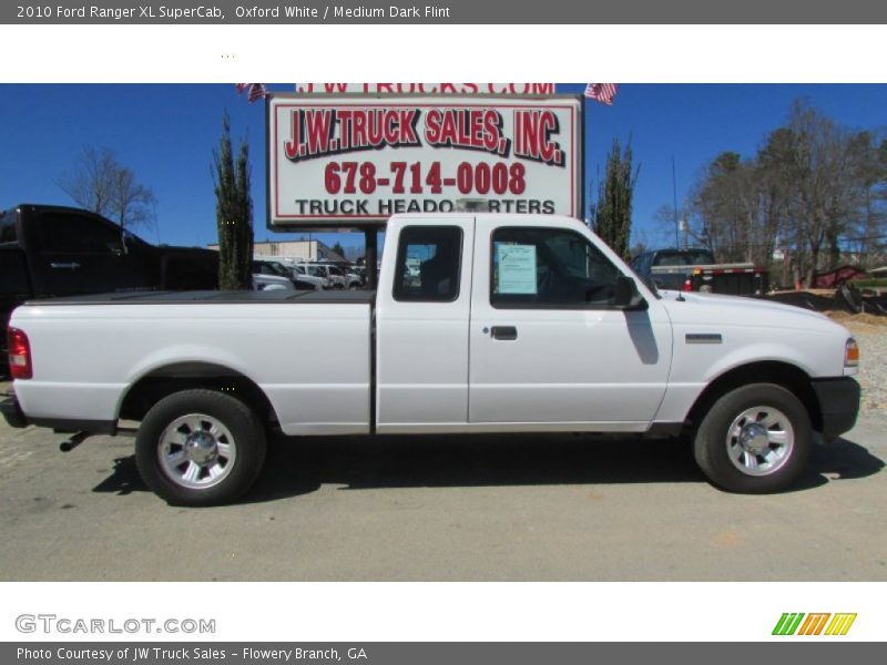 Oxford White / Medium Dark Flint 2010 Ford Ranger XL SuperCab