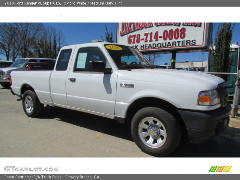 Oxford White / Medium Dark Flint 2010 Ford Ranger XL SuperCab