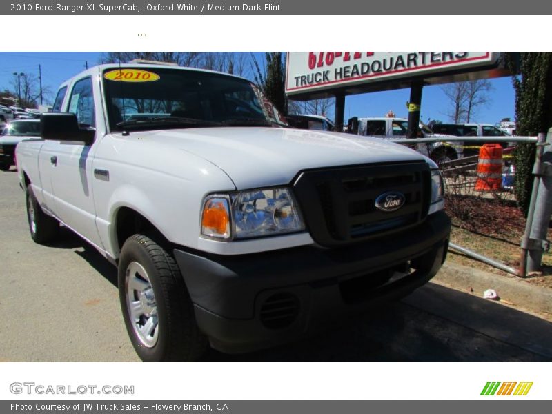 Oxford White / Medium Dark Flint 2010 Ford Ranger XL SuperCab