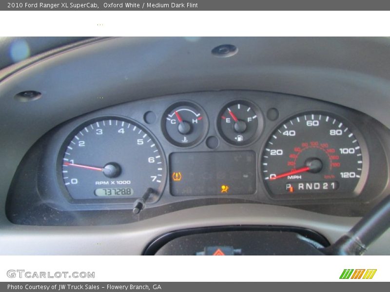 Oxford White / Medium Dark Flint 2010 Ford Ranger XL SuperCab